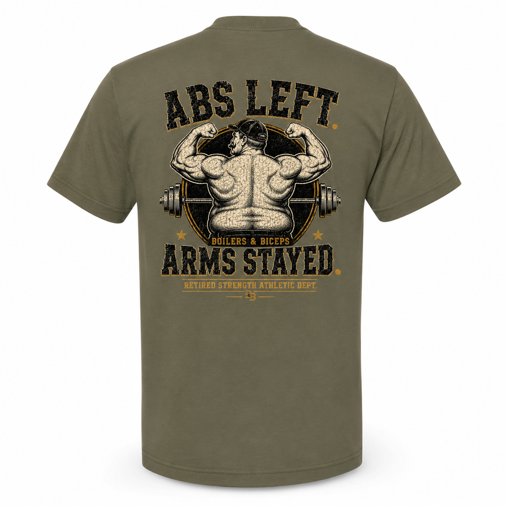 Abs Left. Arms Stayed. Tee