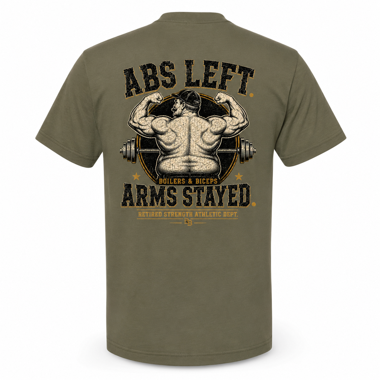 Abs Left. Arms Stayed. Tee